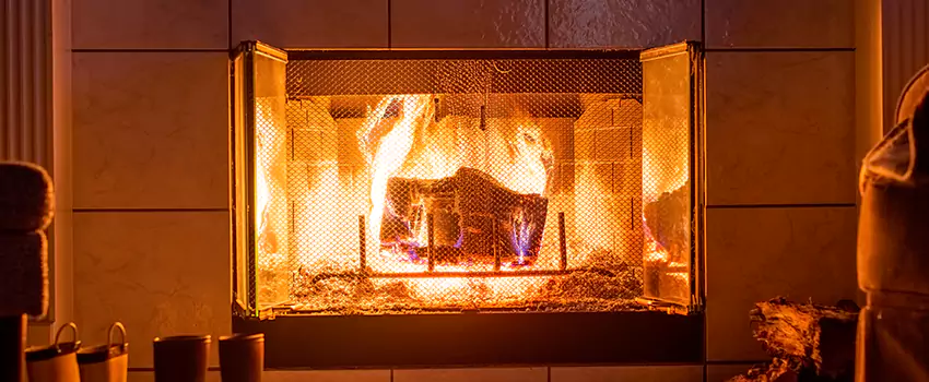 Mendota Hearth Landscape Fireplace Installation in Navarre, Florida