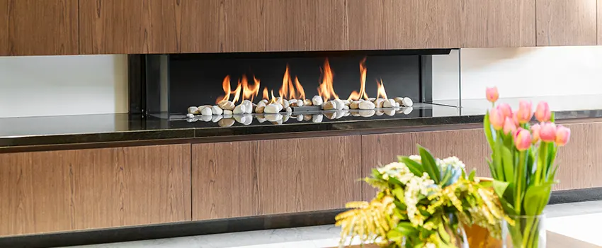 Double-height Fireplace Design Refurbishment in Navarre, Florida