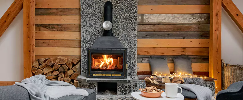 Thelin Hearth Products Direct Vent Gas Stove Fireplace Inspection in Navarre, Florida
